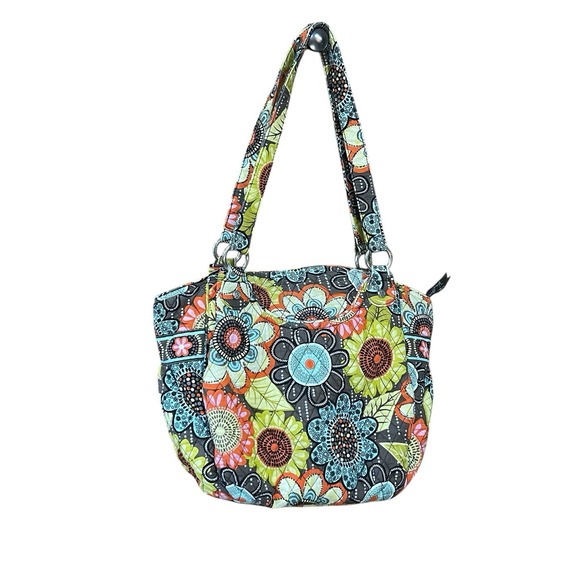 Vera Bradley Flower Shower Grand Retired Pattern Shoulder Bag Purse Bag Tote Y2K - Picture 7 of 16